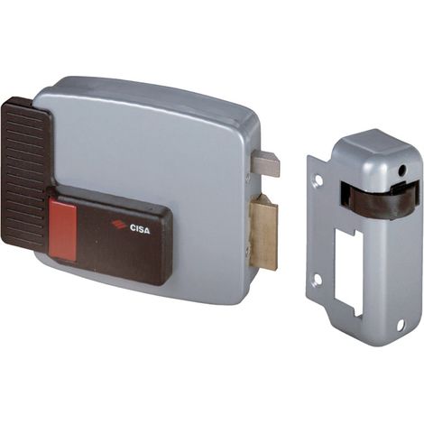 Electro-serrure à boutondroite tirant 50mm axe 60mm - CISA - 11611 61 1