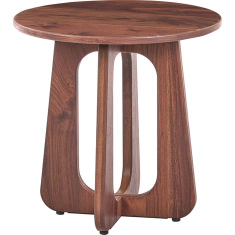 Mesa auxiliar tablero efecto madera estilo retro moderno de mediados de siglo marrón Gaillard (1/5)