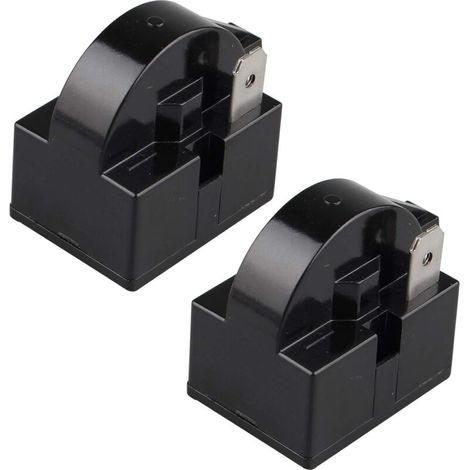Vtizikl Relais de démarrage PTC Pack 15 ohms 220 V, relais de démarrage PTC unipolaire pour compresseur de réfrigérateur/congélateur, noir (30 cm)