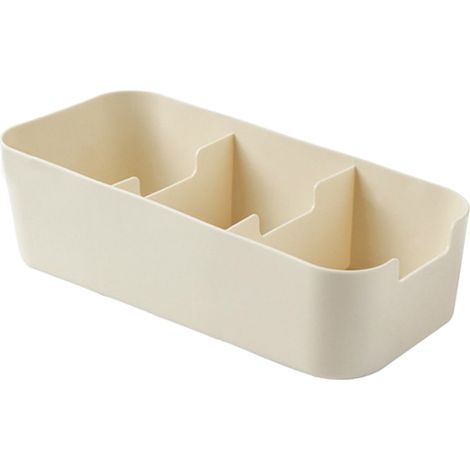 Organisateurs de tiroirs en plastique trapézoïdaux empilables, boîte de rangement pour chaussettes et sous-vêtements, idéale pour les placards. (1/5)