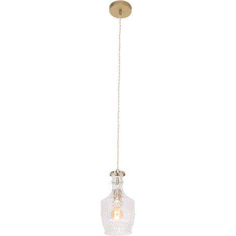 Mexlite - suspension - Grazio Glass - laiton - verre métal - Ø (1/8)