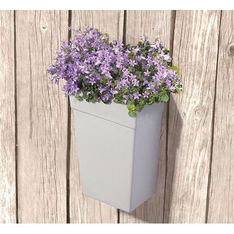 Pot de fleur - Satellite sensation - 26 x 16 x 42 cm - Blanc - Livraison gratuite