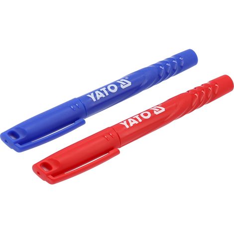 Marcadores yato set 2 piezas punta acrílica secado rápido