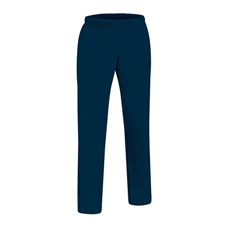 Pantalón deportivo largo, tipo chándal, en colores lisos, tejido felpa técnica elástica VALENTO MAVERICK L Azul marino orión