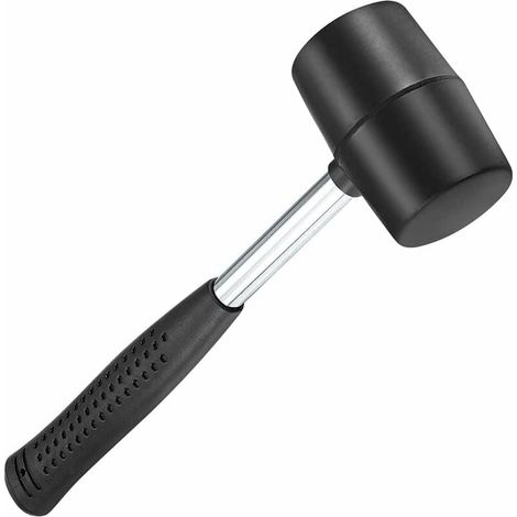 Ahlsen Mazo de goma 300 g negro muy duradero para bricolaje, manualidades, (1/5)