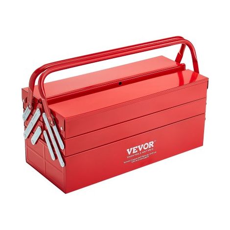 Boîte à Outils Métal 457 - 2 mm - Caisse à Outils 3 Niveaux (1/5)