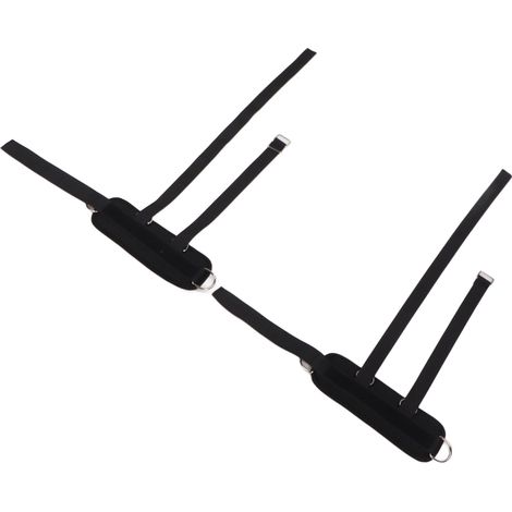 Lot de 2 sangles de cheville de gym réglables et confortables avec anneau 4D pour hommes et femmes (1/5)