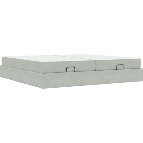 Maison Exclusive - Bettgestell mit Matratze mit Matratze 2 pcs He