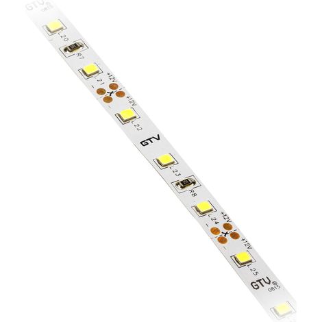 Ruban LED FLASH 2835, 300 LED blanc chaud, 30 W, sans gel, 8 mm, rouleau de 5 m, 12 V (1/5)