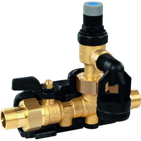 Resideo Gruppo di sicurezza SG150 ottone AC, 3/4", SG150-3/4AC