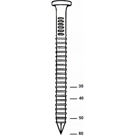 2 000 pointes d'ancrage annelées galvanisées en bande 25 ° 40 x L. 40 mm - 20400406 Alsafix