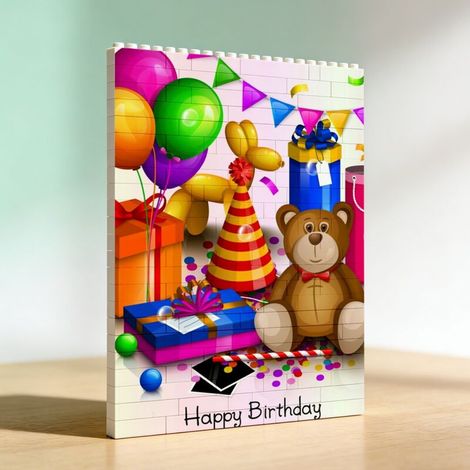 Cadre en blocs de construction, décoration et cadeau (1/5)