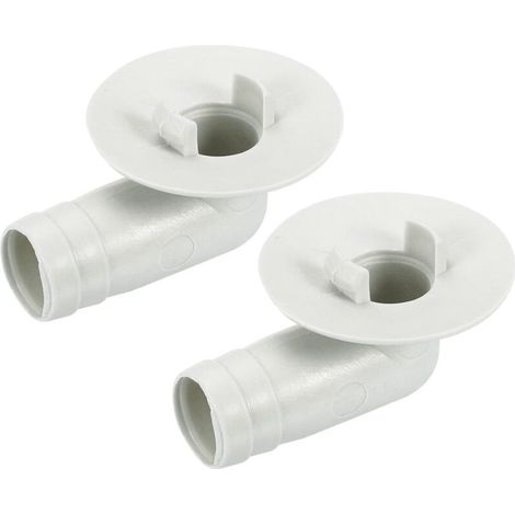 Climatisateur Vidange Tuyau Connecteur 17mm Tube Coude Raccord Remplacement Pièce Accessoires pour Mini-Split Fenêtre AC, Beige Paquet de 2 (1/5)