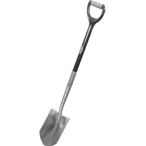 Kestek Gärtnerspaten Spitz Edelstahl BL9 Trittkante D-Griff Ergonomisch Robust (1/2)