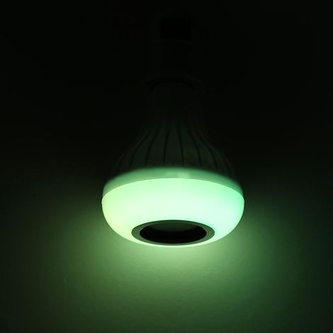 12-Watt-RGB-LED-Lampe mit kabellosem Bluetooth-Lautsprecher und Fernbedienung zum Musikhören. (1/5)