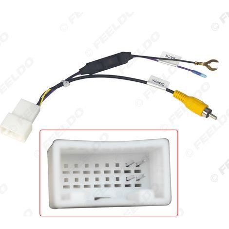 Applicable to Toyota reversing camera adapter cable for 2008-2012 models, 16-pin car reverse conversion cable, in-car reversing camera conversion cable. (1/4)