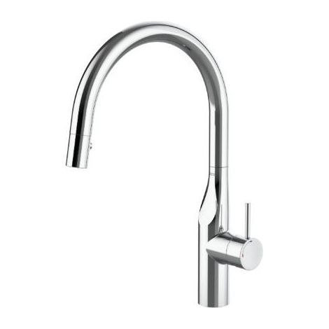MEZCLADOR PARA COCINA GLERA CURVO EXTRAÍBLE CROMO (1/2)