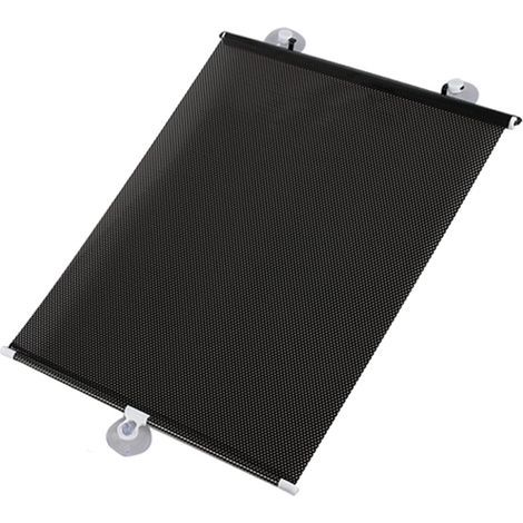 Store Enrouleur Occultant à Ventouse,Pare-soleil de Balcon Portable Temporaire,pour Salon,Cuisine,Bureau,Fenêtre Voiture,Rideau Sans Perçage Protection Solaire/Isolation (W45xH125cm(18x49in),Noir) (1/5)