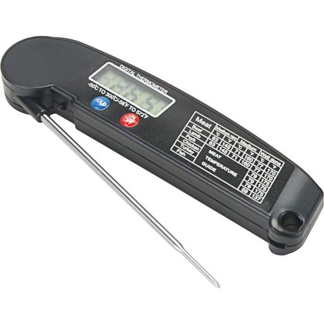Filiyano-Thermomètre à viande numérique pliable avec écran LCD pour le barbecue et la cuisine (1/5)