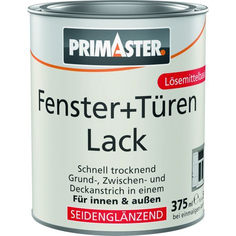 Primaster Fenster + Türenlack 375 ml weiß seidenmatt Lack