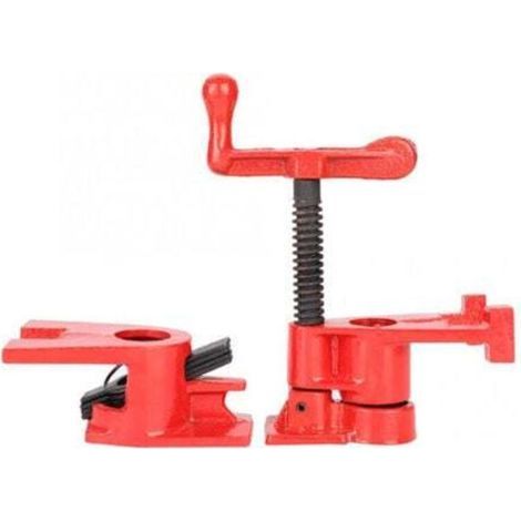 [NIEMALS VERWENDET] 3/4"-Rohrschelle, Schnellspannvorrichtung, Werkbank-Set aus Eisen für die Holzbearbeitung, Schnellspann-Rohrschellen-Sets zum Anschrauben (1/4)