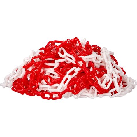 Cvm 790010 Catena Plastica, 25 mt, 5 x 20 x 30 mm, Bicolore/Rosso (1/2)
