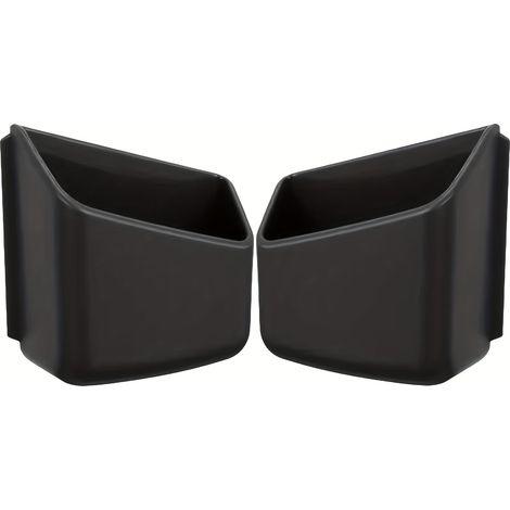 1 lot d'accessoires d'intérieur de voiture pour compartiment de rangement de portière de voiture, poche latérale de voiture, lunettes de soleil, téléphones portables, clés et petits objets (noir) (1/5)