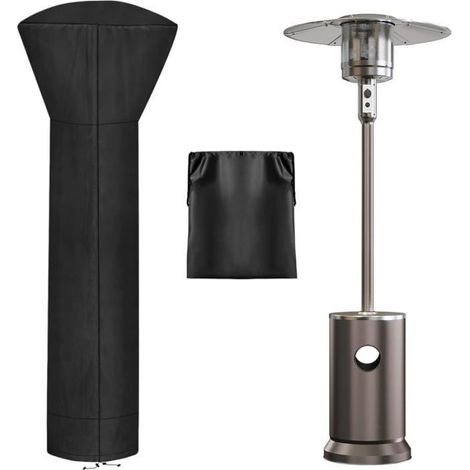 Housse Chauffe-Terrasse - Rond - Imperméable UV Résistant - Fermeture Éclair Complète - Pour Chauffage Propane Extérieur - 1 Pièce (1/5)