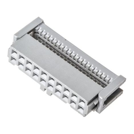 Connecteur IDC 3M Femelle, 20 contacts, 2 rangées, pas 2.54mm, Montage sur câble, série 891 ( Prix pour 1 )