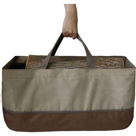 Porte-bûches de bois de chauffage, sac de transport durable pour bois de chauffage, sac fourre-tout de grande capacité, pour le transport du bois (1/5)