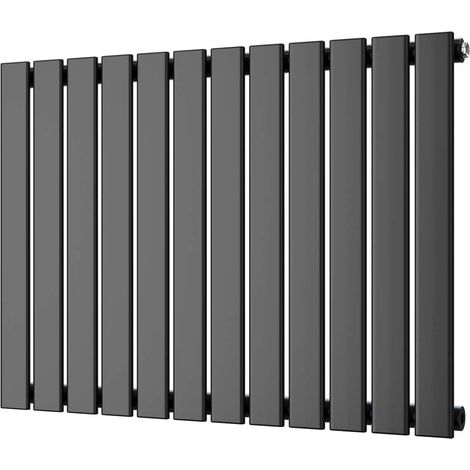 Typhoon - Black Horizontal Radiator H600mm x W816mm Single Panel (1/3)