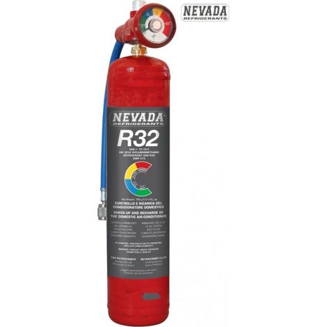KIT RICARICA DIAGNOSI CONDIZIONATORI CLIMATIZZATORI GAS FREON R32 780gr
