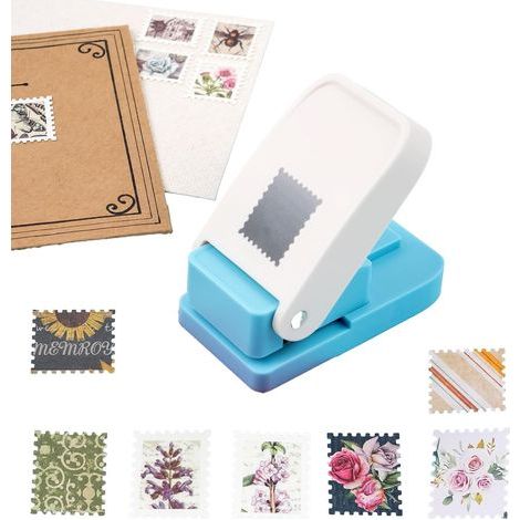 Rechteckiger Locher (2,5 x 2 cm) mit Hebelmechanismus für Bastelarbeiten, Scrapbooking und Kartenherstellung (1/5)