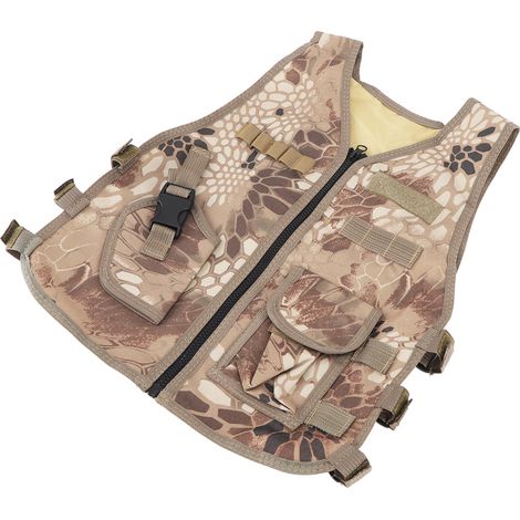 Veste Tactique Militaire Enfant pour Aventure Extérieure - Costume de Jeu avec Poches Multiples et Système MOLE, Parfait pour Airsoft et Randonnée (1/5)