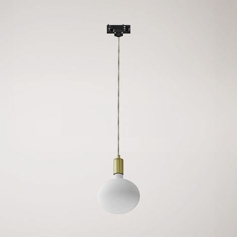 Creative Cables - Candeeiro suspenso de calha em metal com acabamento contrastante - lâmpada não incluída