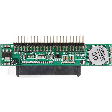 Adaptateur SATA vers IDE professionnel 1.5Gbs, femelle SATA vers mâle 44 broches IDE pour disque dur ATA 133, CD DVD, convertisseur série (1/5)