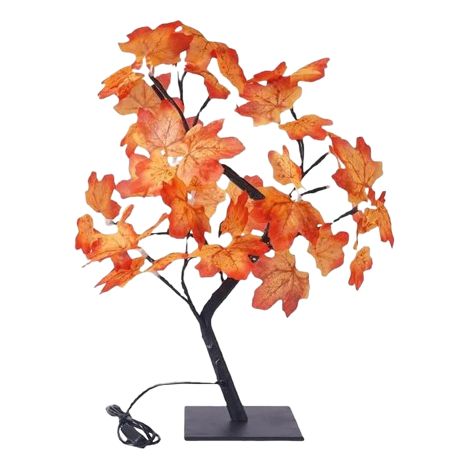 Arbre D'érable Artificiel - 24 LED - 55 cm - Lumière Blanc Chaud - Alimentation USB - Décoration Intérieure Extérieure (1/5)