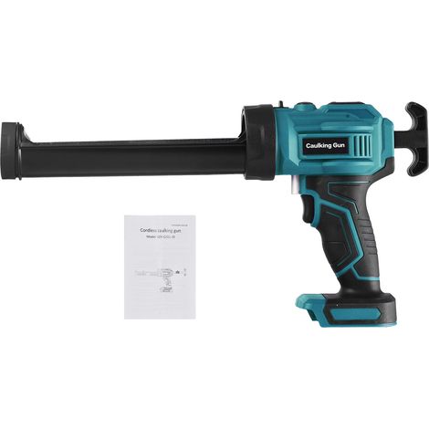 Machine à calfeutrer sans fil 20 V, kit d'outils électriques portatifs, 4 vitesses réglables et lumière LED pour le remplissage et le scellage (sans batterie) Bleu (1/5)