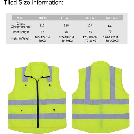 Gilet de sécurité réfléchissant haute visibilité SFVest, multipoches, vêtement de travail, sécurité, vêtements de travail, jour et nuit, moto, vélo, gilet de sécurité d'avertissement (1/3)