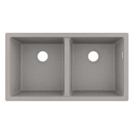 S510-U770 GS Evier à encastrer sous plan 370/370 gris béton