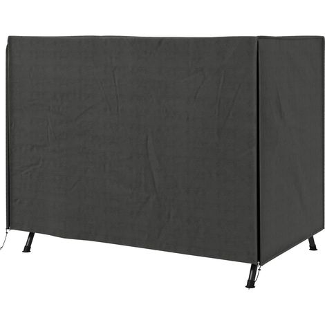 Hollywoodschaukel Abdeckung 3 Sitzer, Wasserabweisend Winterfest Schutzhülle für Gartenschaukel, UV-Beständig Abdeckplane, Abdeckhaube, Reißfest 600D Oxford Gewebe, 205x124x164cm Dunkelgrau