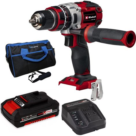 Einhell TE-CD Brushless Cordless Combi Drill PXC 18v Metal Chuck 1x 2ah Battery (1/5)