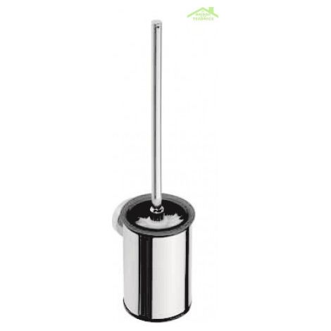Sapho X-Round - Brosse de toilette, avec brosse noir, chrome XR305 (1/3)