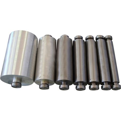 SET RULLI PER LEVIGATRICE SMUSSATRICE SGOLATRICE TUBO PROFILI SOGI SMU-76