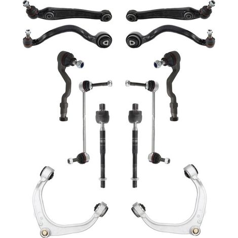KIT BRACCIO OSCILLANTE 12 PEZZI COMPATIBILE CON BMW X5 (E70) 3.0 d 12.2006 - 09.2008 / Kit Sospensione Completo OE/OEM / Bracci Oscillanti + Testine Sterzo / Sostituzione Diretta OEM