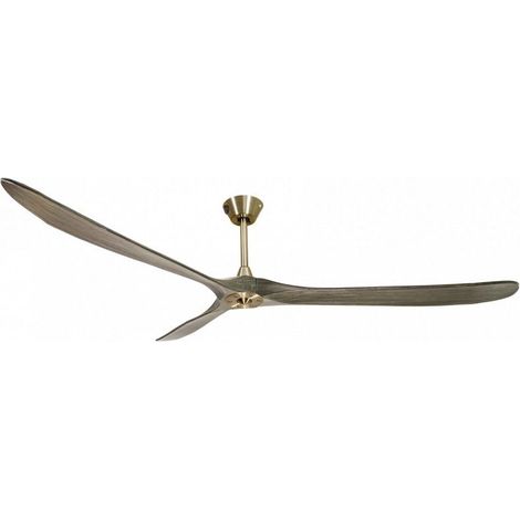 Ouray de Klassfan - Ventilateur de plafond et destratificateur moteur DC Laiton pales bois noir 45 à 55 m² OurayDC5P7Gr178 (1/5)