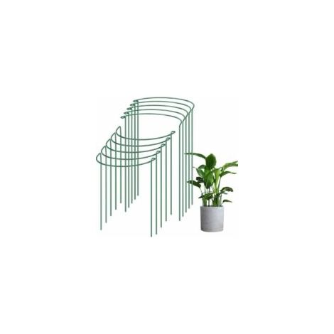10 Pflanzenstützen 25x40cm für Kletterpflanzen und Blumen, Tomatenpflanzenstützen für den Garten - Crezuo