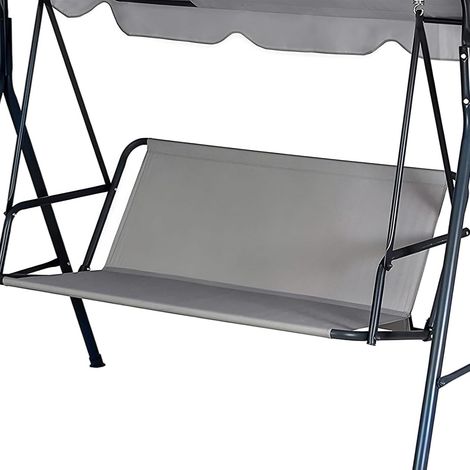 Pièces de rechange pour balancelle de jardin : coussin et housse de siège en tissu Oxford 600D, imperméable et résistant aux déchirures, compatible modèles 2 et 3 places (1/5)
