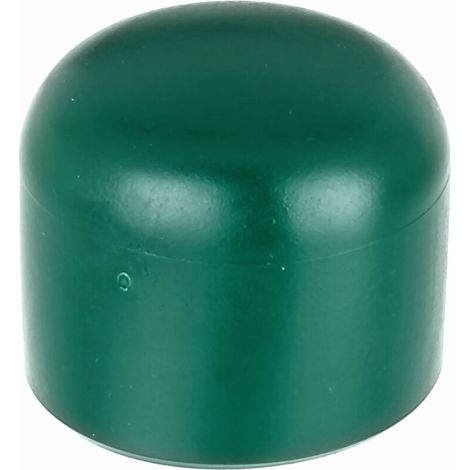 Capuchon pour poteaux ronds en plastique vert Ø 34 mm – Set de 20 pièces – Solution durable pour clôtures et constructions –