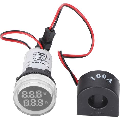 Feu de signalisation universel 2 voyants ronds AC 60500V AD101-22VA Blanc (1/5)